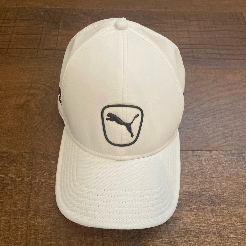 PUMA Golf dryCELL Golf Hat Performance Cap White Adjustable